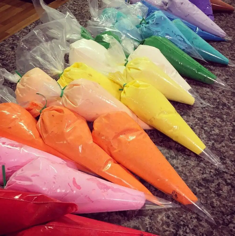 21 Inch Food Grade Ldpe Pastry Icing Bags Disposable Piping Bags On Rolls For Confectionery