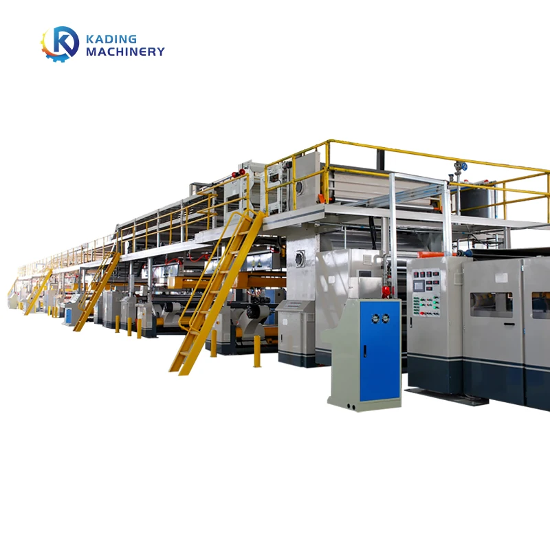 High SpeedCarton Box Packaging Line 3 / 5 / 7ply corrugated board Automatic Corrugated Cardboard Production Line with stacker