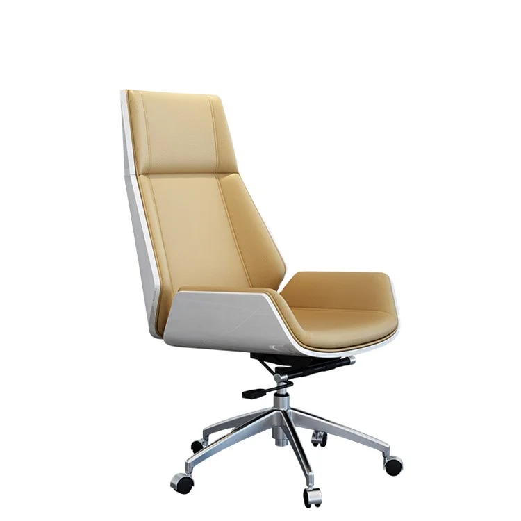 Office Furniture Swivel Desk Chair Leather Dining Chair Modern Rotating Computer Office Chairs With Wheels