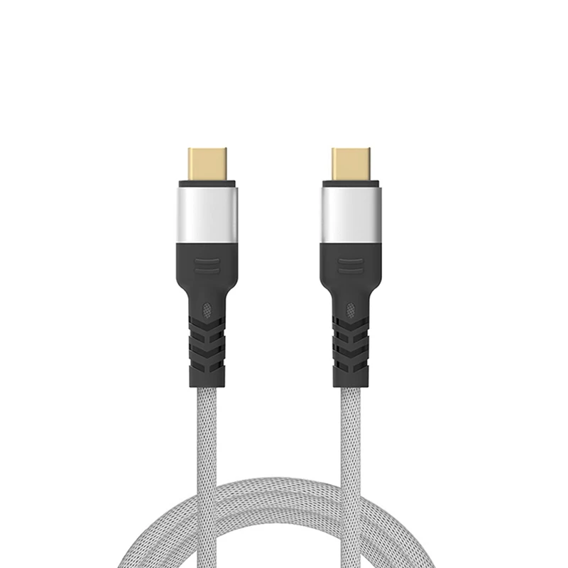 Textile Cable 20V 5A  USB 3.1 Gen1 USB Data Cable Type C Braided USB Fast Cable 100W with E-marker Chip