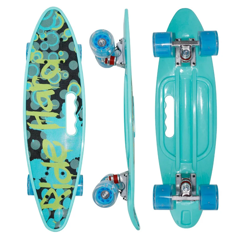 High Quality Fish skateboard Mini Cruiser penny board Four-wheel skate board