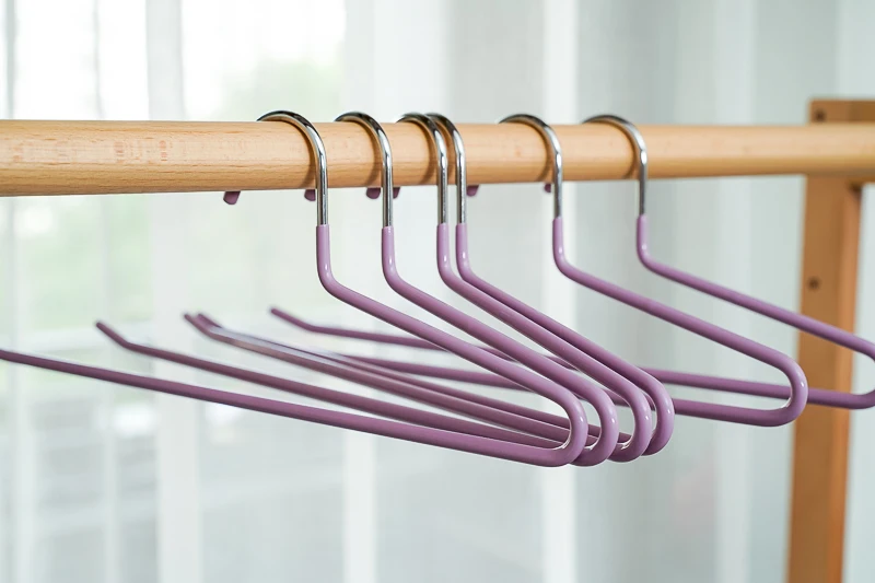 Colorful Open End PVC Coated Metal Trousers Hanger Z Shaped Pants Hanger