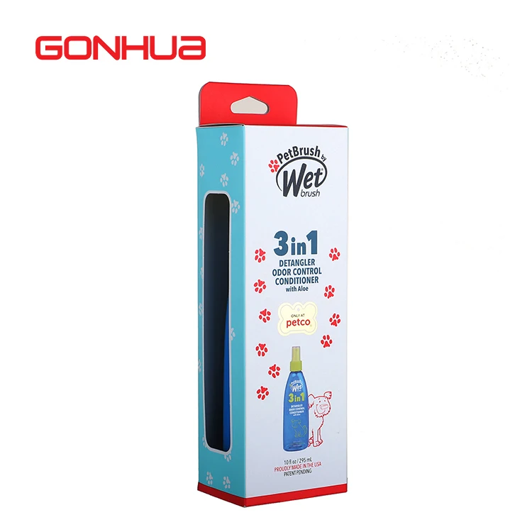 GONHUA manufactures supplier custom logo brand packaging products transparent cardboard luxury gift paper display box packaging
