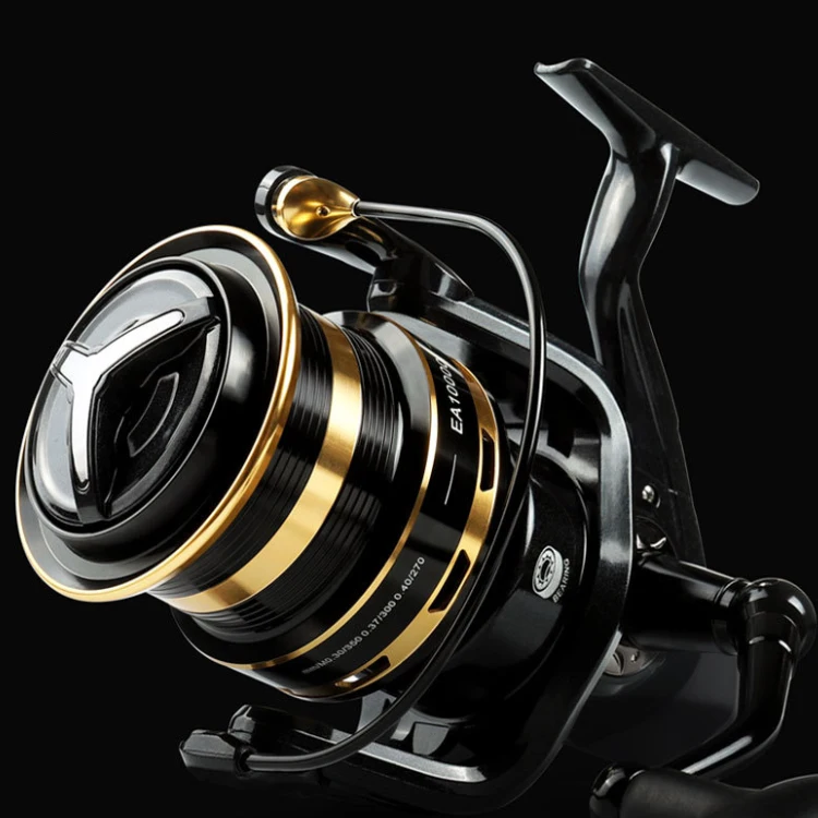 New Fishing Reel 10000 Series Long Throw 12+1 Bb Gapless 10kg Drag High Capacity Metal Coil Spinning Rock Lure Wheel