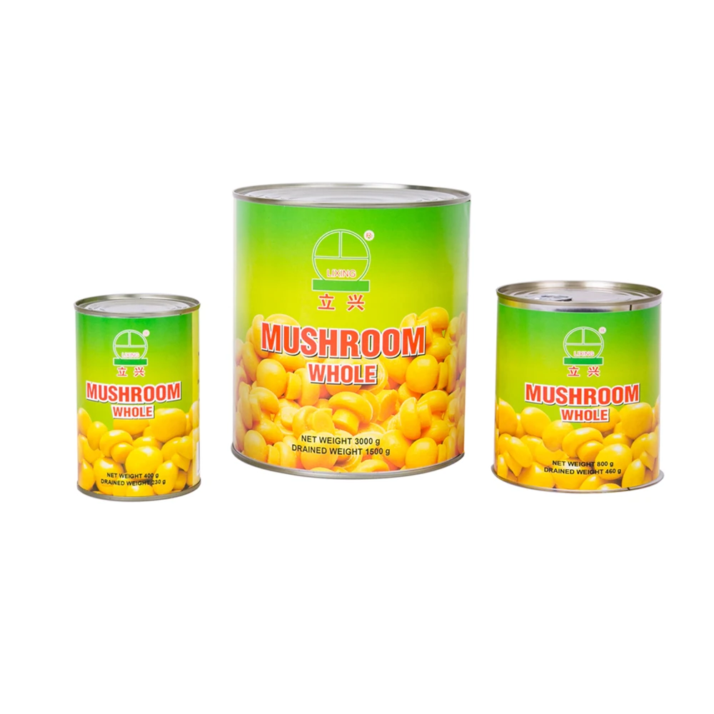 Canned mushroom whole slice PNS