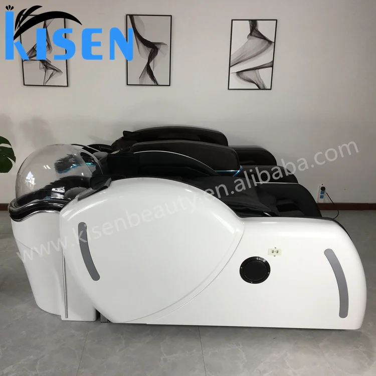 Kisen Japanese Head Therapy 3D Luxury Electric 4D zero gravity Full Body Shiatsu Recliner Shampoo Massage Full Body Chair Table