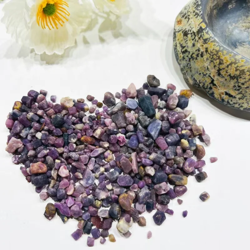 Wholesale  Natural  red corundum rough ruby stones raw material healing crystal stones for decoration