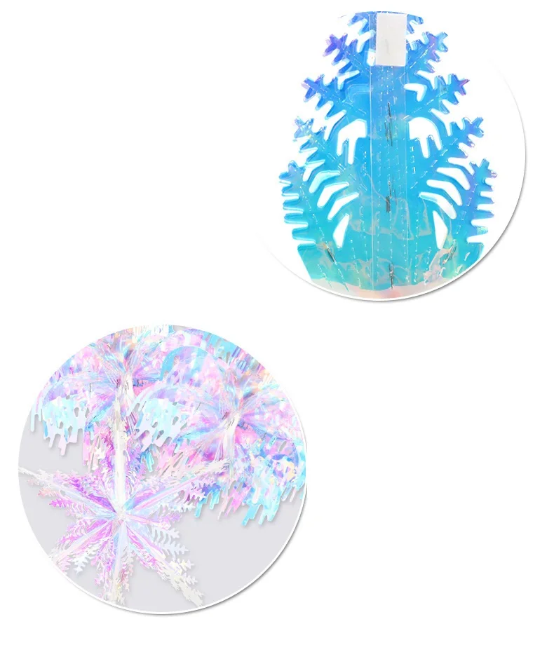 High Popular Iridescent Flower Ball Hanging Decor Supplies Ceiling Hanging Christmas Ornaments