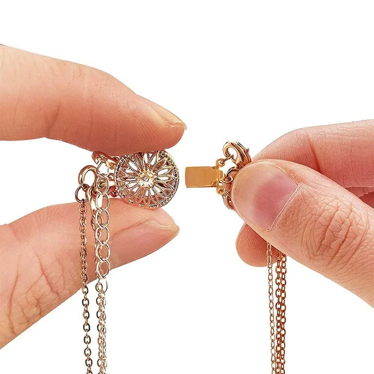 Лидер продаж на Amazon, застежка для ожерелья, браслета, магнитная скользящая застежка, соединитель для ожерелья