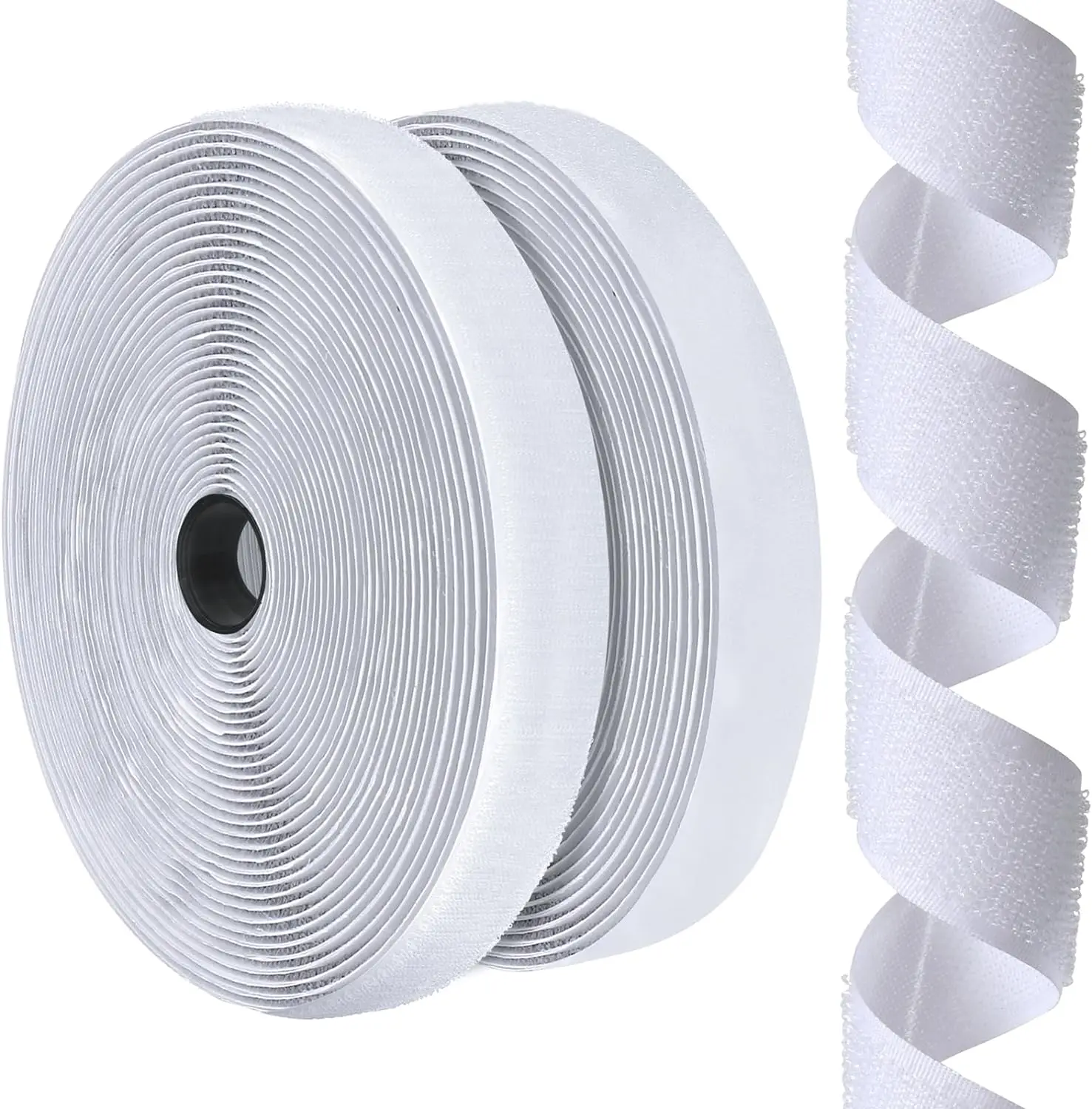 2mm x 8 mMultipurpose Velcroes Customized White Hook and Loop Tape Sticky Back Self Adhesive Hook & Loop Nylon Tape