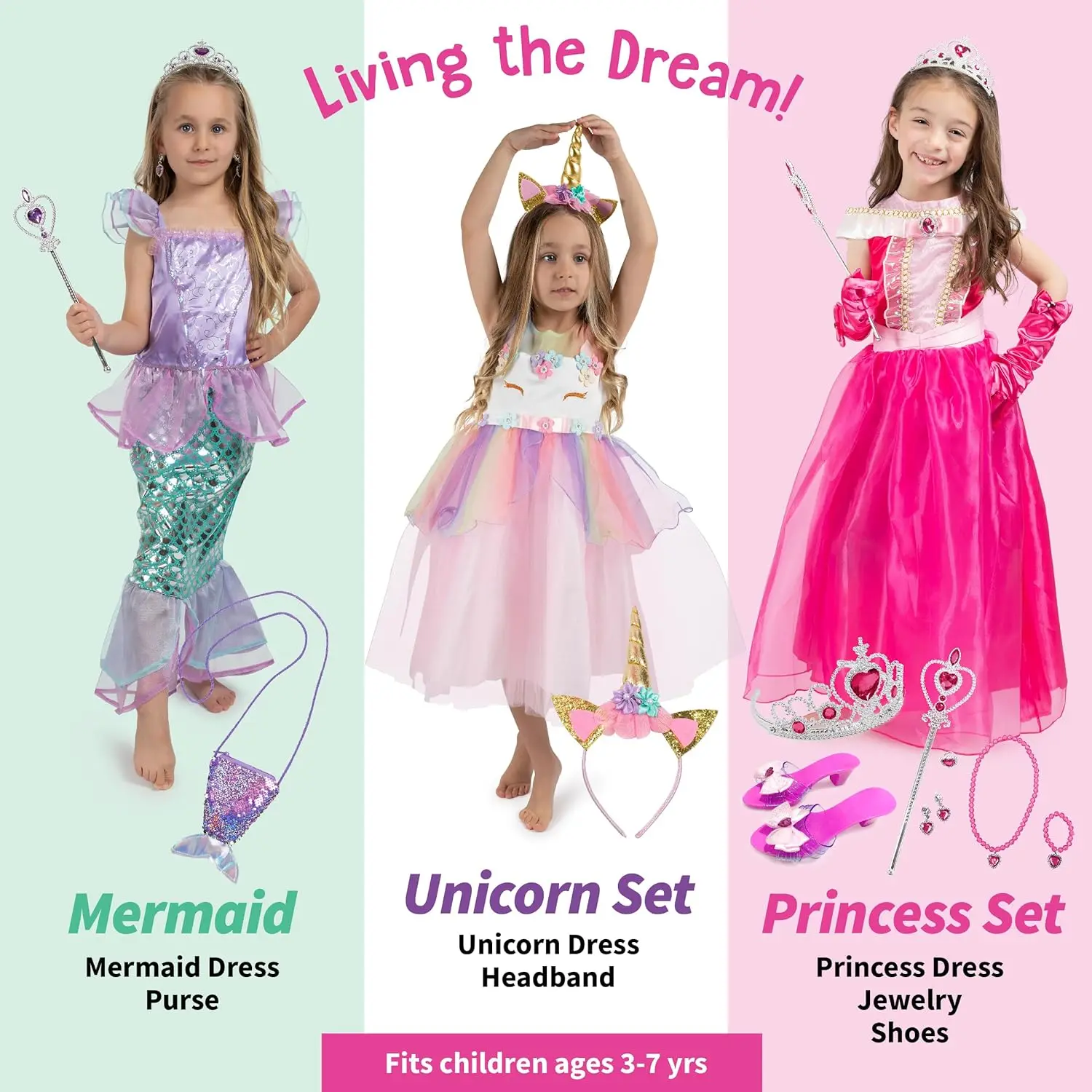 Kids dress up costumes collection Kids fancy dress costumes for pretend play and girls princess dress up games