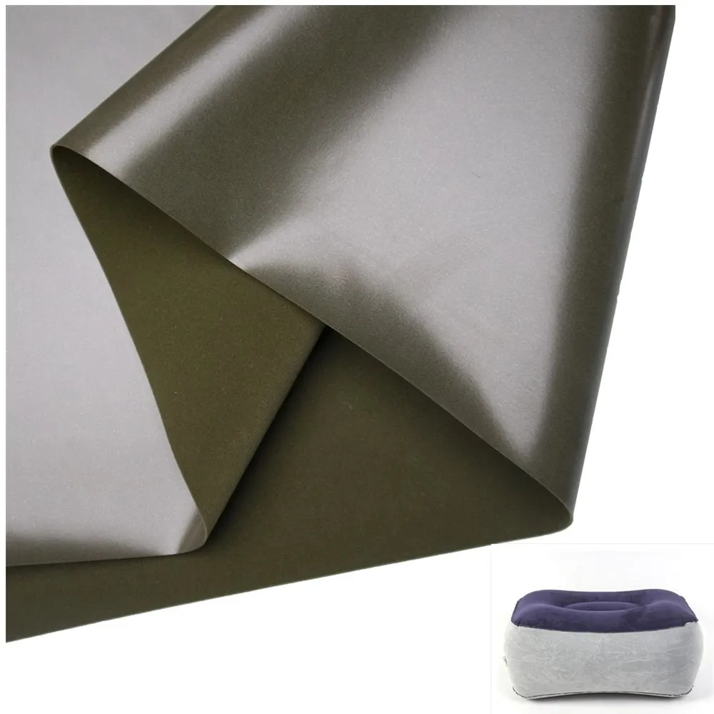 210T Nylon Flocking TPU Laminated Fabric For Inflatable Air Mattress Waterproof Outdoor Fabric