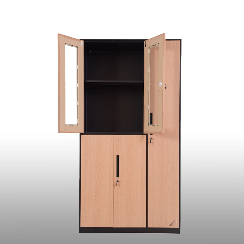Wholesale custom Steel office Home furniture suitable for student library use file storage cabinet book display cabinet