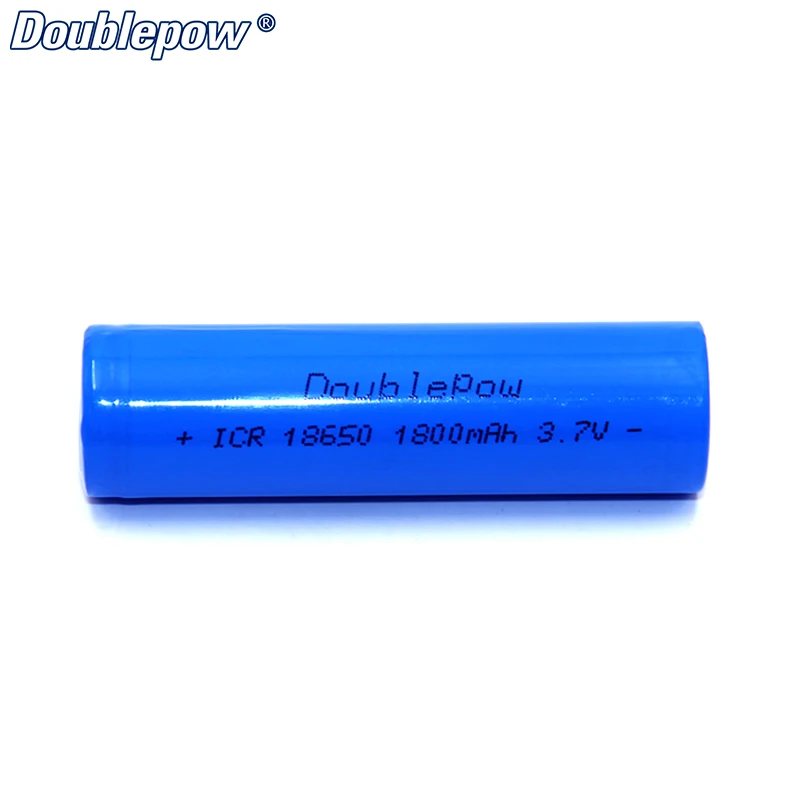 Doublepow High Capacity 3.7V 1800mAh Li-ion Battery 18650 Rechargeable 3.7V Battery 1800mah 18650 battery For Flashlight