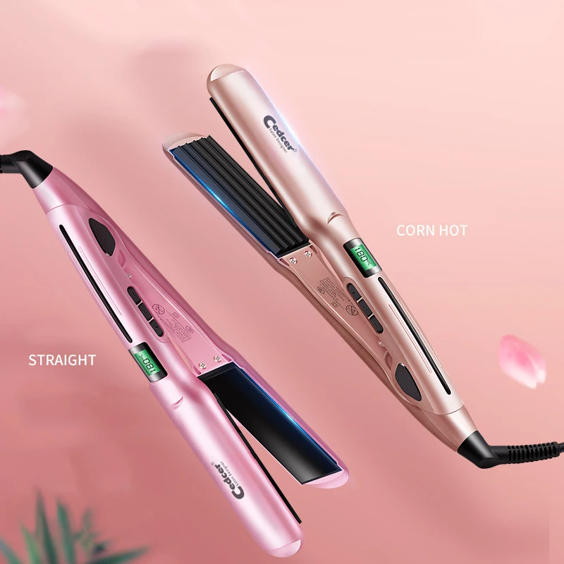 2023 Hot Selling Rollers Curlers With Clips Hair Machine 60 Second Automatic Power Outage Professional Hair Straightener