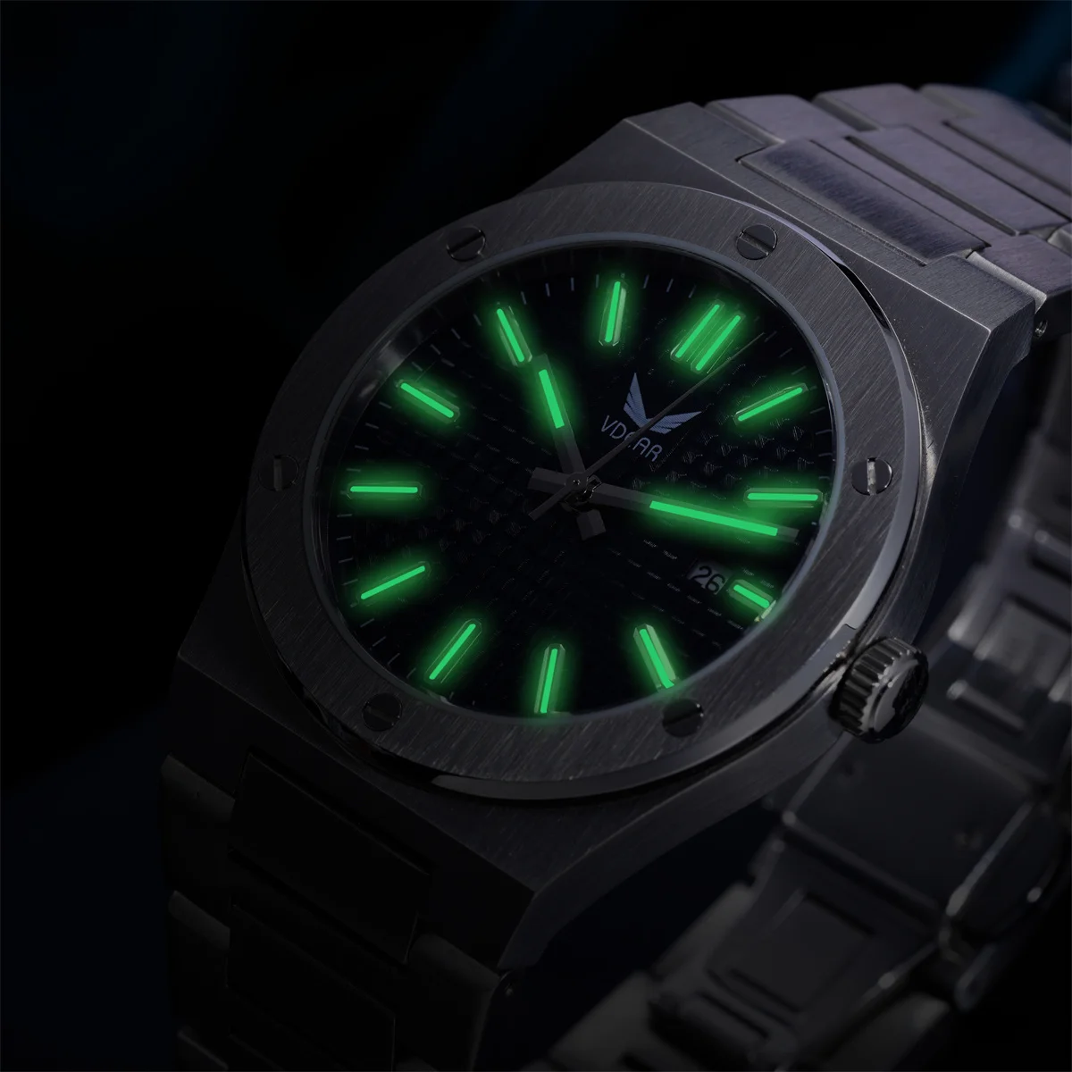 Fashion Yellow Dial Quartz Movement 50m Waterproof Luminous Hands Watch With Date Watch High Quality 2024 Mens Wristwatch Clock