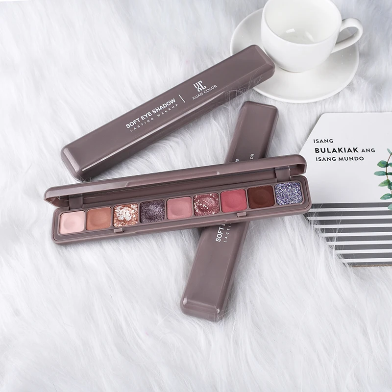 
9 видов цветов клавиатура тени для век Палитра водостойкие тени для век OEM макияж частная марка косметика 