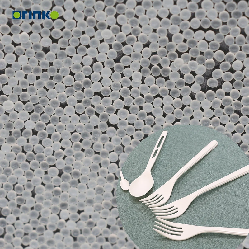 Kinpolym good selling pla plastic manufacturers Polylactic Acid  PBAT bag granulated pla for cutlery