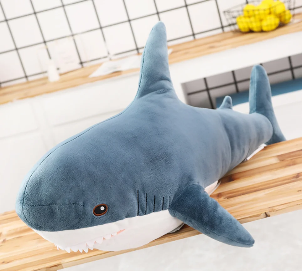 YIWU ALLSHINE Hot Sale 45/80/100CM Big Size Soft Shark Toy
