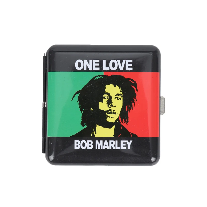 smoke shop supply 70mm metal portable cigarette case tobacco box custom cigarette case