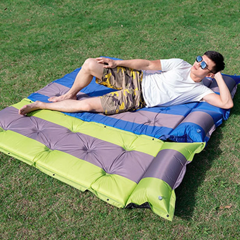 Single-person Self-inflating Mattress Portable Camping Air Mattress With Insulated Foam For Backpacking Tent Hammock