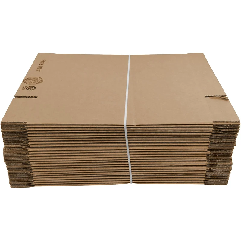 Sustainable Eco Friendly Brand Logo Corrugated Shipping Box Durable Rigid Cardboard Carton Packaging Box