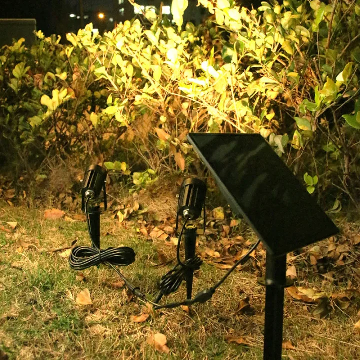 High Quality Solar Led Spotlights 2-in-1 Adjustable Yard Outdoor LED Solar Garden Light