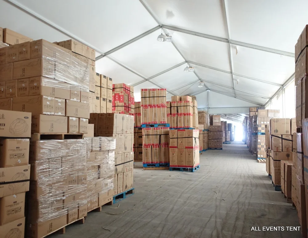 Large Aluminum Frame Industrial Tent For Outdoor Warehouse Storage