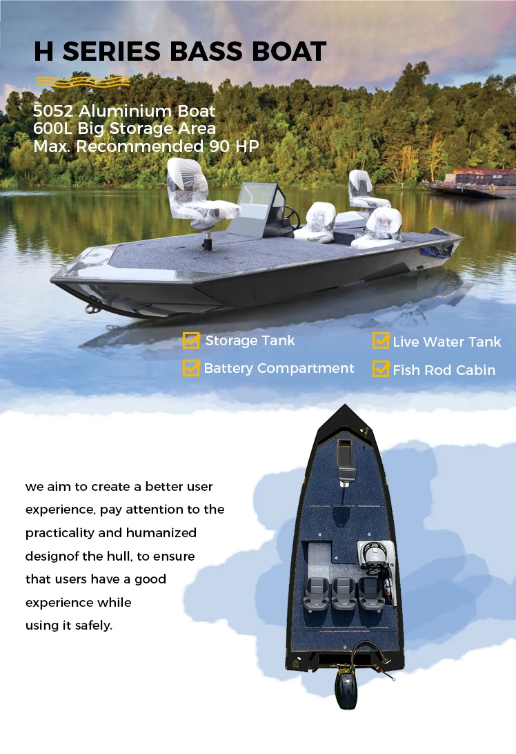 Kinlife Group 12ft B-series cheap small lightweight deep v hull aluminum boats manufacturers