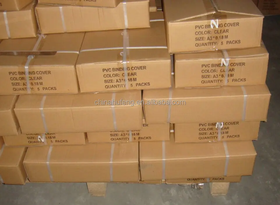 
A4 A3 0.15mm 0.18mm 0.20mm 150MIC 180MIC 200MIC plastic PVC PP PET Binding Cover from China 