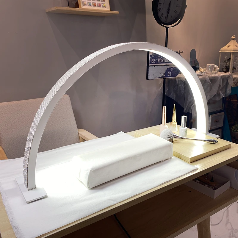 Factory Best Sale Led Table Moon Light Arc Lamp For Nail Tattoo Artists Nail And Eyelash Lighting Beauty Eyebrow