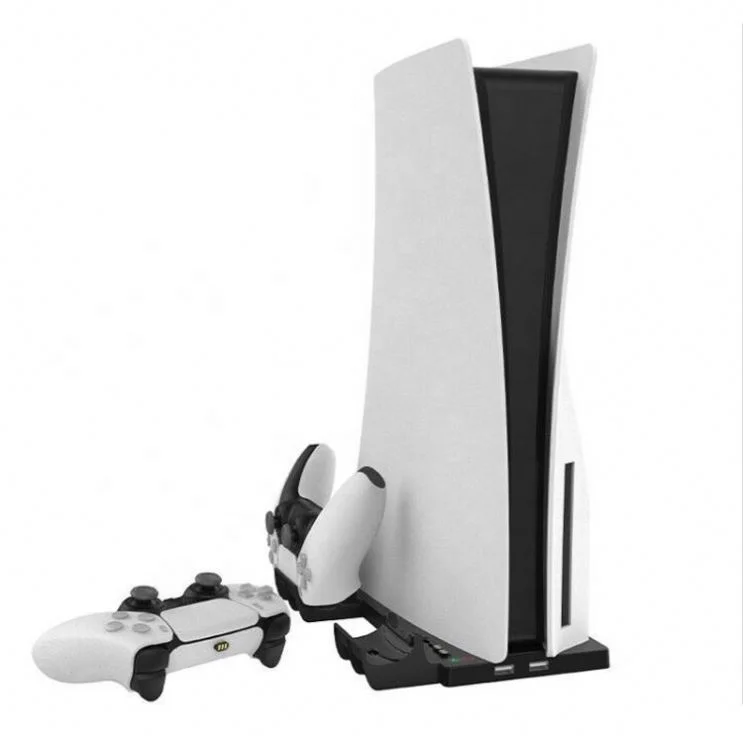 
PS5 Game Console Controller Dock Charger Game Multi-function Holder Steady Base Stand Console Bracket Charger for PS5 