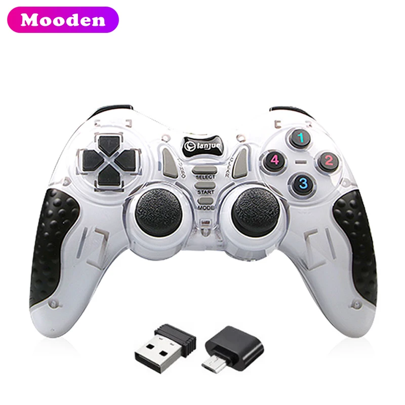 6 in 1 USB OTG Type-C Converter Joystick Gamepad 2.4G Wireless Controller for PS2/PS3/Android/TV box