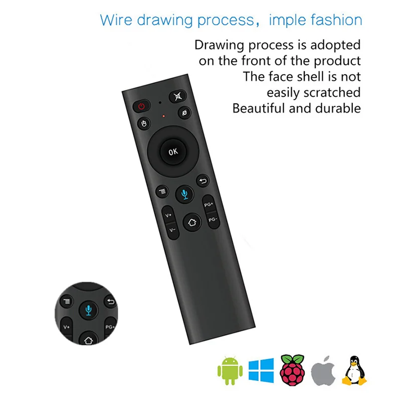 Q5  Air Mouse Voice Remote Control For Smart TV  Wireless 2.4G Voice Remote Control