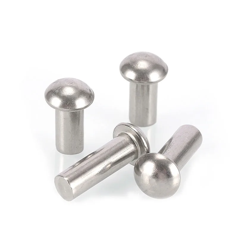 DIN124 China manufacturer High Quality round head stainless steel A2-70 A4-80 solid rivets