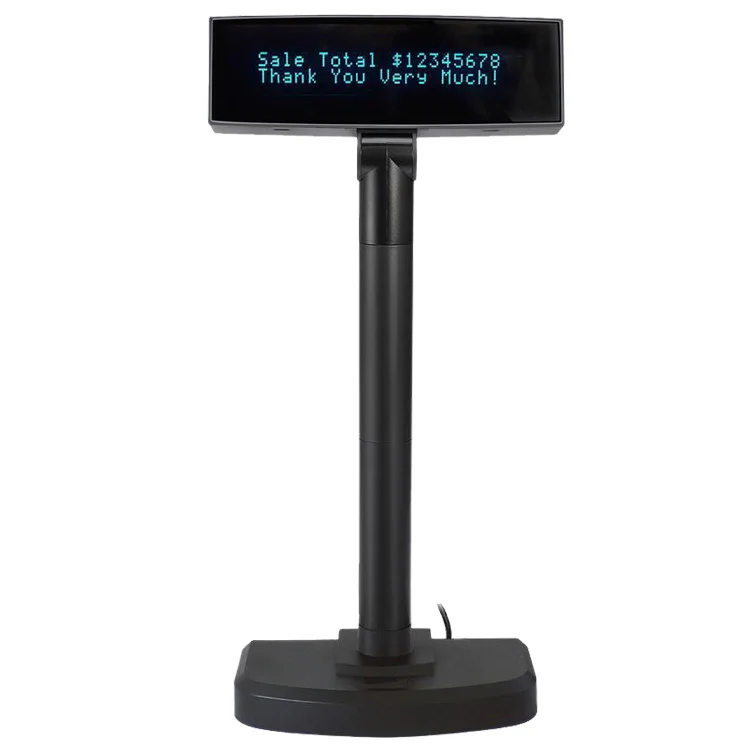 OEM Manufacturer USB /RS232 VFD220 2 Lines Customer Display  Pole Display POS Systems