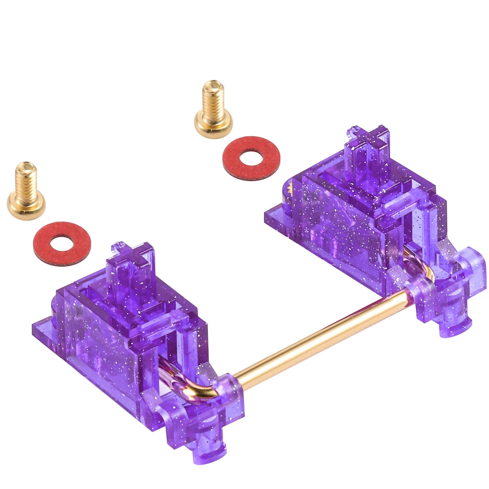DUROCK V2 Stabilizers Screw in PCB Mount Stabilizers V2.5 Game Boy Purple Stabilisers with 3U 2U 6.25U 7U Gold Plated Wires Stab