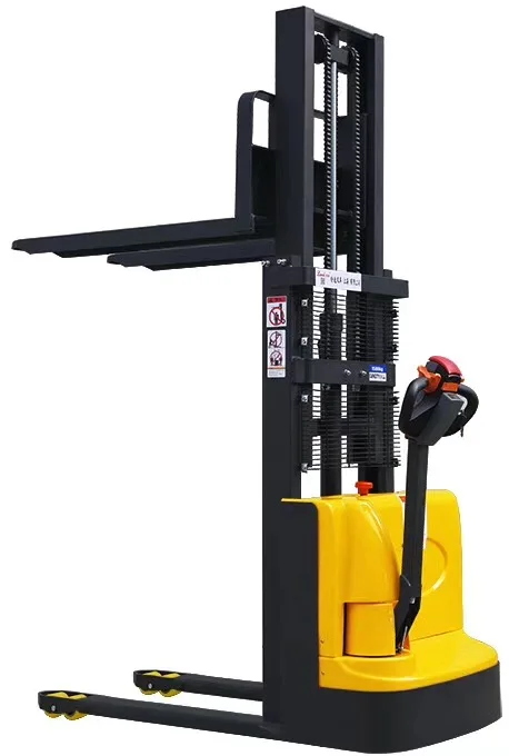 full electric pallet stacker fll-electric station driving forward lift stacking forklift