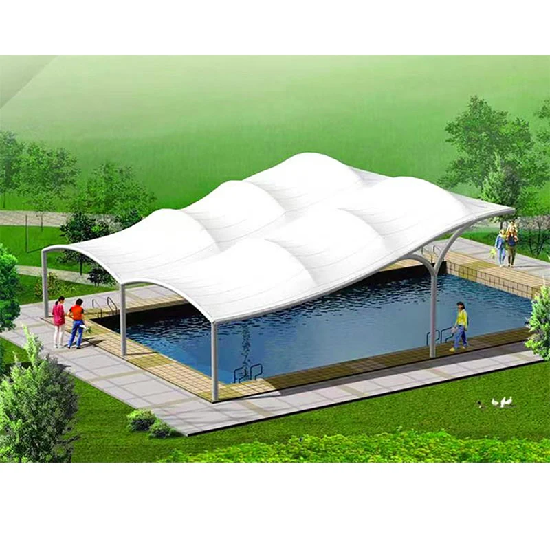 JC-лучшее качество открытый PVDF мембранный плавательный бассейн покрытие для корта спортивных мероприятий
