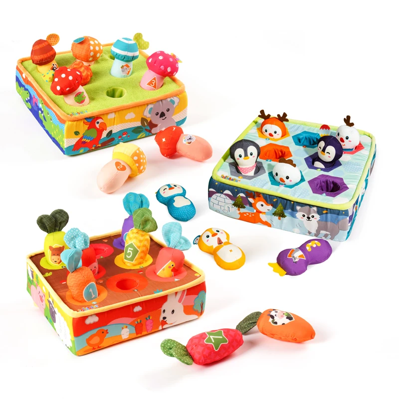 Custom Manufacturer penguin animal mushroom Educational Preschool Toys pretend playing toys set for baby kids