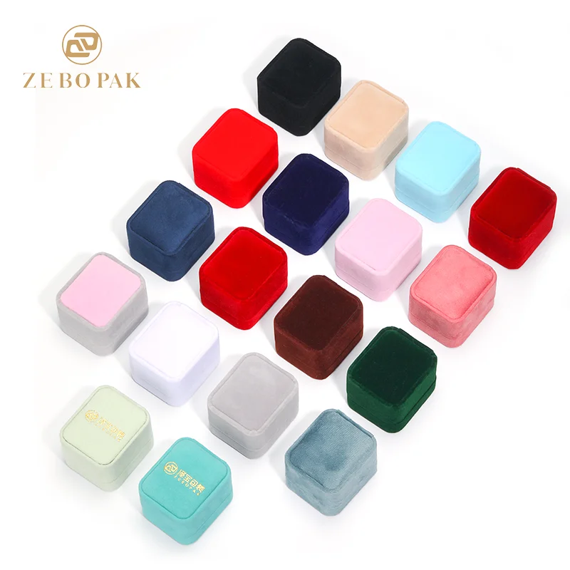 pink velvet jewelry box packaging wholesale  necklace Earrings Bracelet  wedding ring box  jewelry boxes with logo luxury