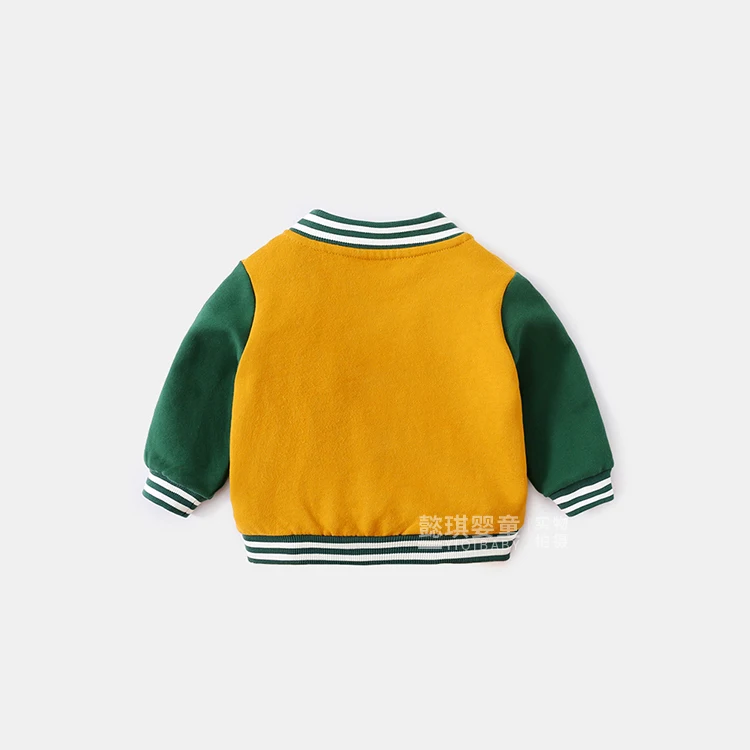 
Unisex cartoon printing french terry fabric baby coat baby outwear jacket 