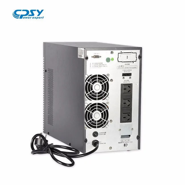 Shenzhen High Frequency Online UPS 3KVA Pure Sine Wave Uninterruptible Power Supply UPS