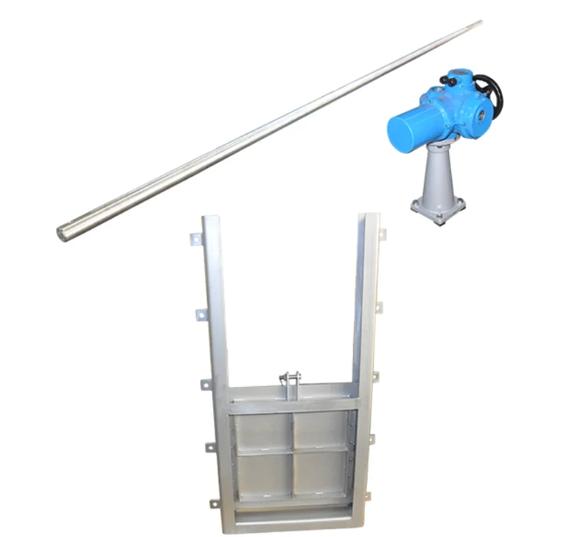 Electric Motor actuated Valve for stainless steel wall type intelligent  penstock  gate
