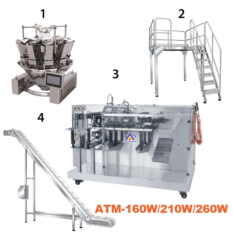 Dog Cat Pet Food Animals Feed Premade Zipper Bag Doypack Pouch Grnaular Vacuum Dried Mushroom Automatic Packing Bag Machine