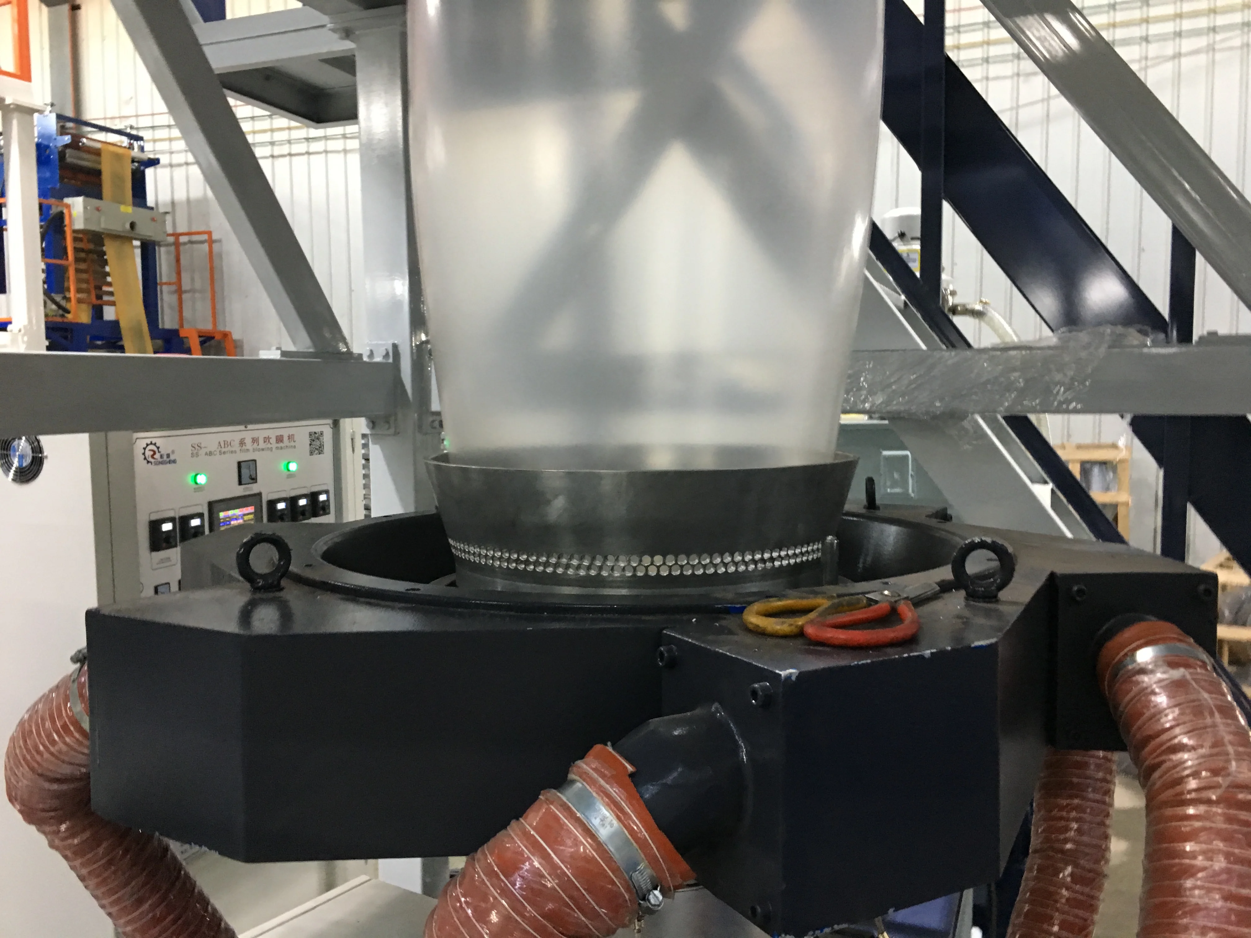 
SS-3L 3 Layer Rotary Die Head Blowing Film Extruder Machine 