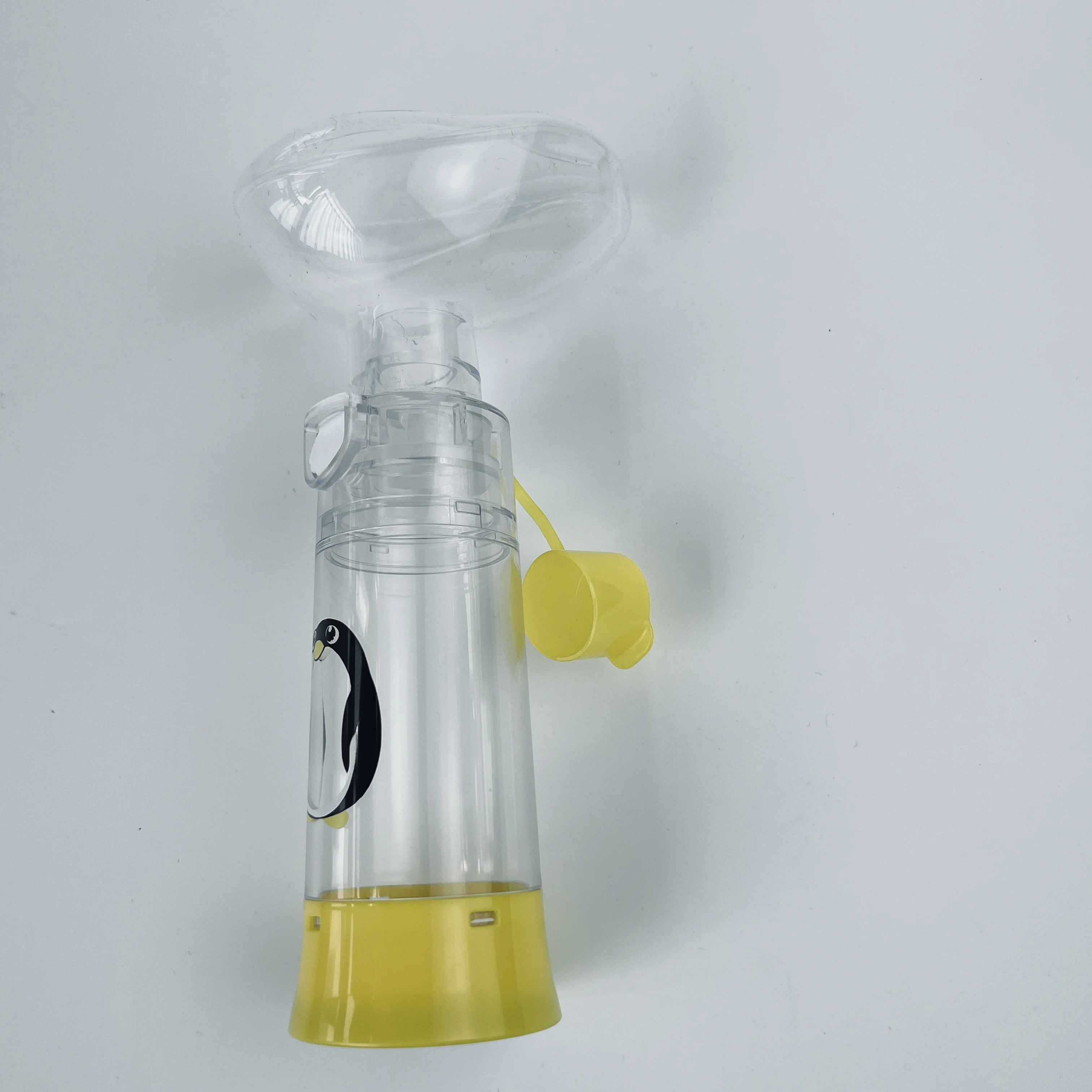 Inhaler Aerosol Chamber Mdi Spacer with Cover, Asthma Chamber with Silicone Mask aerochamber spacer