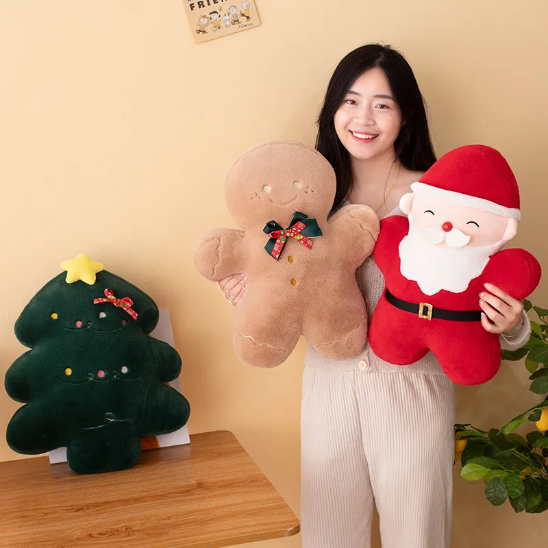 2022 New Stuffed Kids Cartoon Doll Sleeping Pillows Christmas Tree Plush Toy For Children