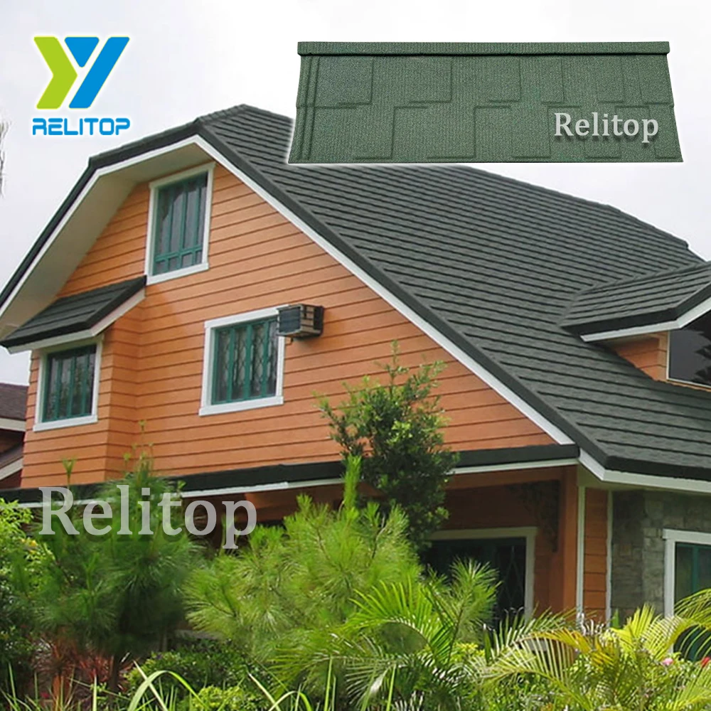 Building material metal roofing sheet design Stone coated roof tile Wood Shake Type roofing in Nigeria