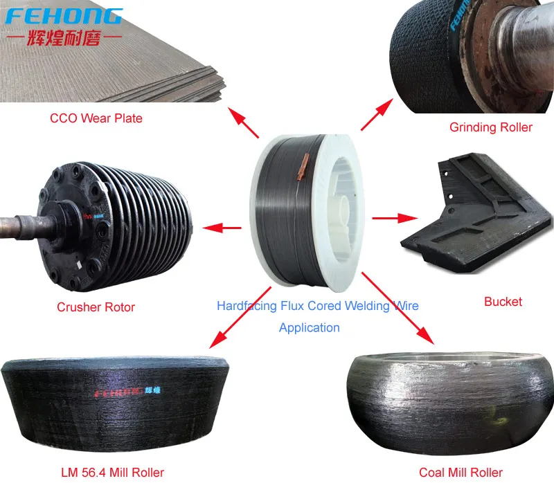 FEHONG Factory Direct 1.6mm 2.8mm Wear Resistant Hardfacing Flux Cored Welding Wire 02